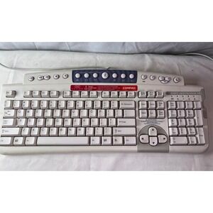Compaq KUS0060 Multimedia Keyboard with Smart Card Terminal PS2 Vintage Beige